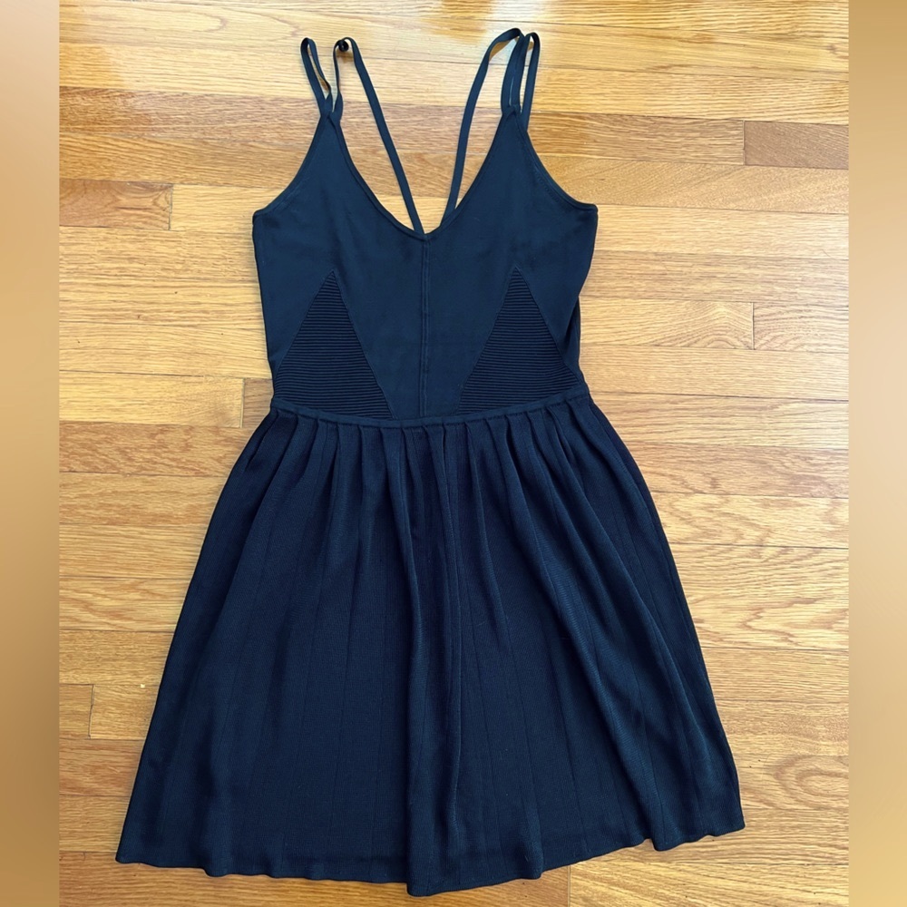 Vena Cava - Black pleated cocktail swing dress!!
